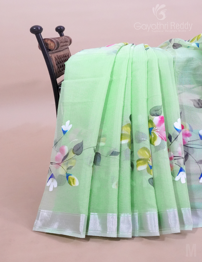 Pure Kota Hand Painting Sarees