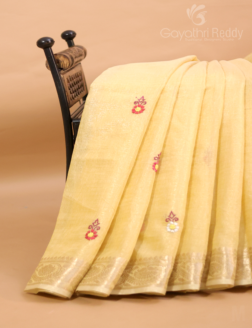 Pure Linen Tissue Sarees