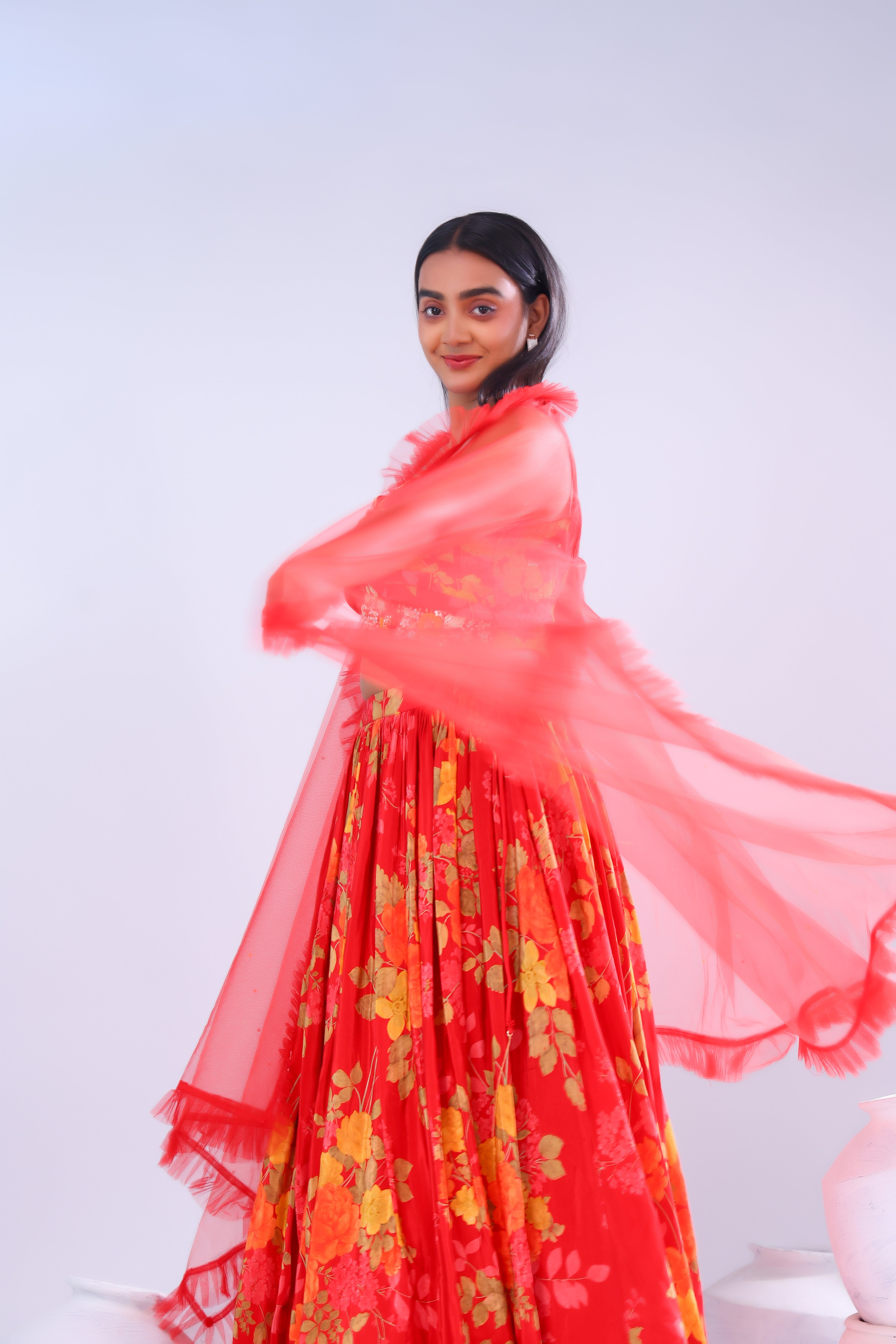 FANCY CROP TOP SET-FA4107