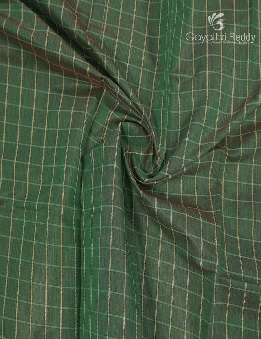 Kanchipuram Sico Saree in Green and Purple