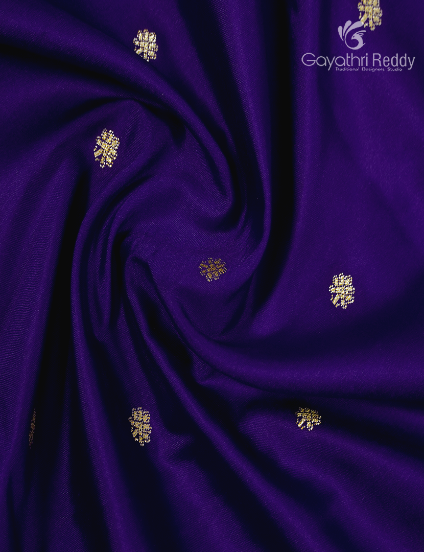 Semi Katan Silk Saree in Purple