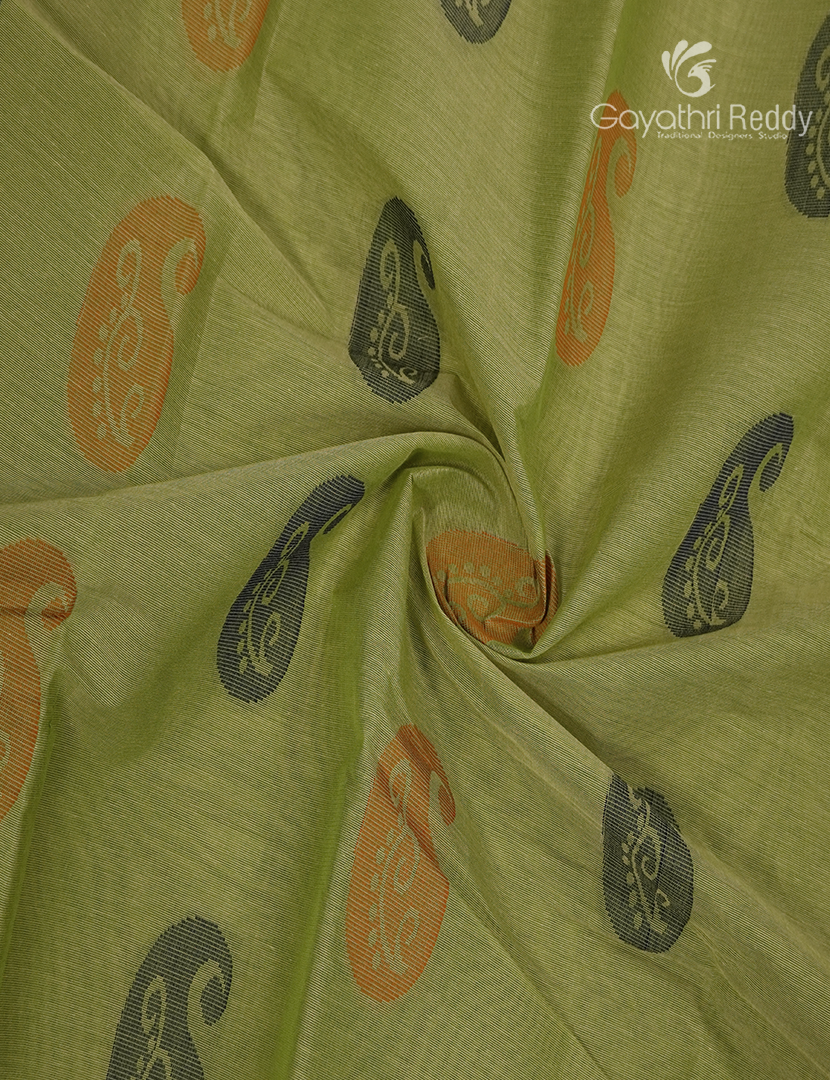 Pure Kanchi Cotton Saree in Green