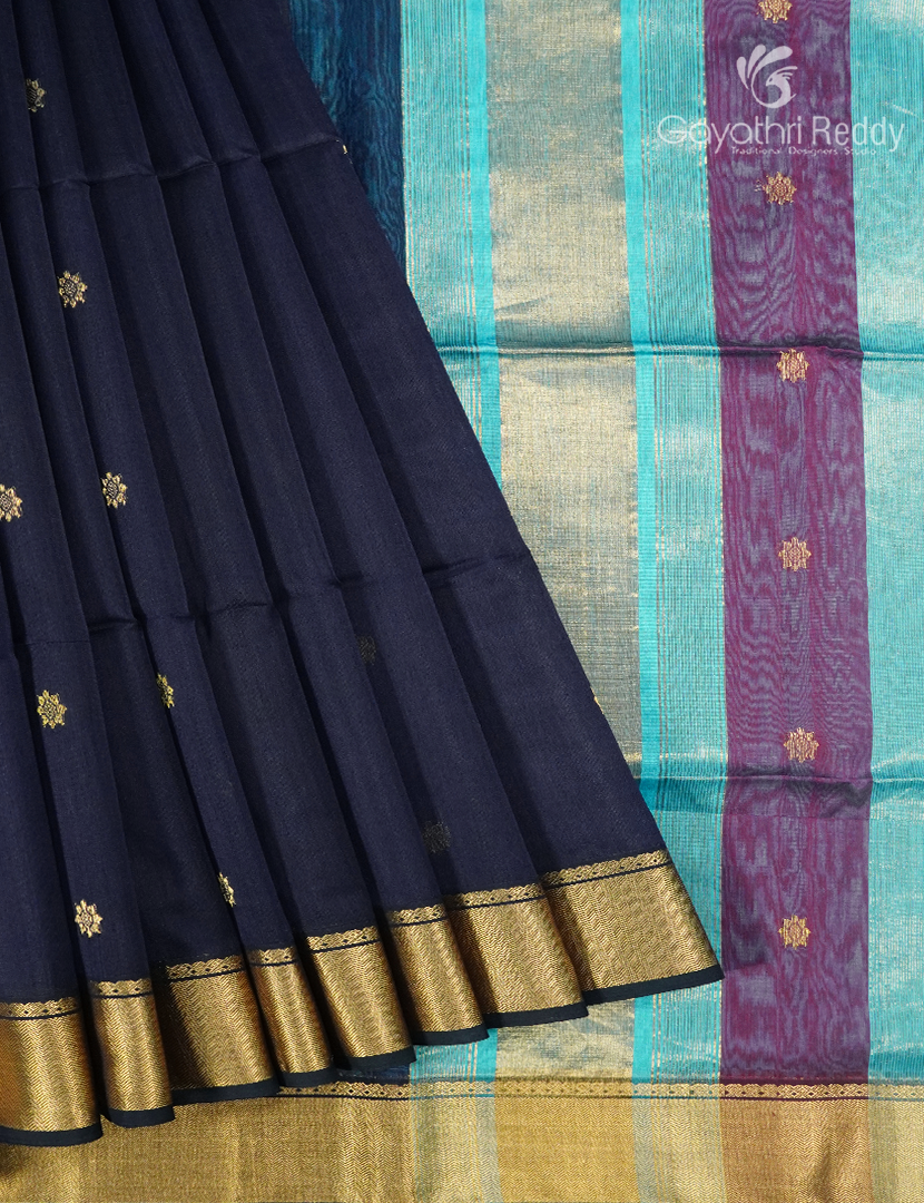PURE CHANDERI BUTTA SAREES -CPS1197