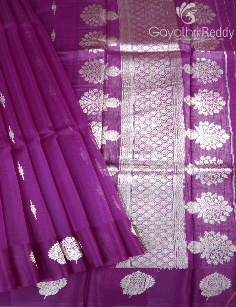 PURE BANARAS KORA SILK-BKS130