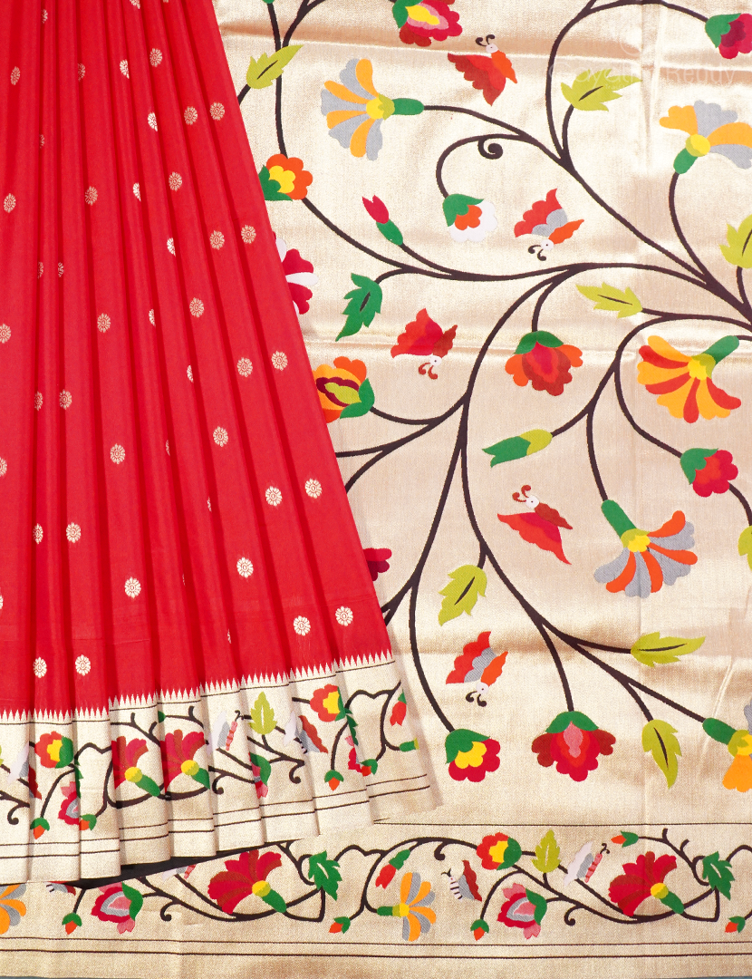 SEMI PAITHANI SAREE-SPS87