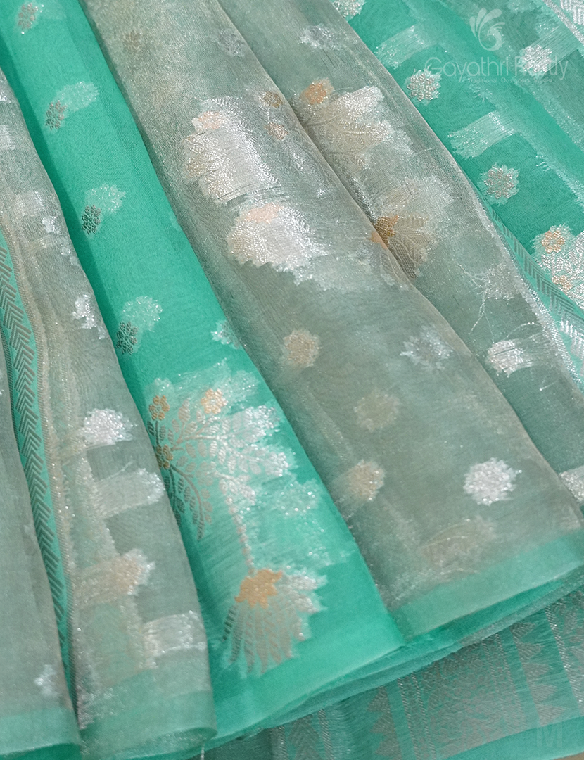 PURE BANARAS KORA SILK-BKS82