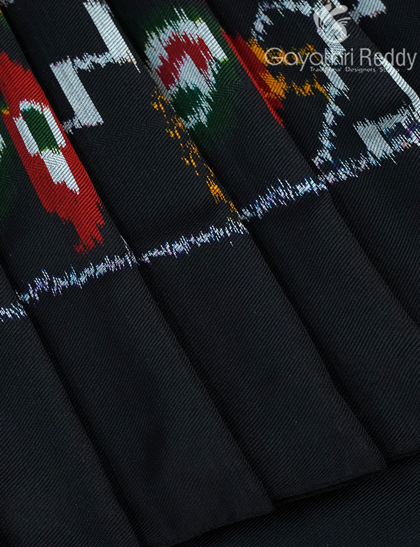 PURE TWILL IKKAT PATTU-IP776