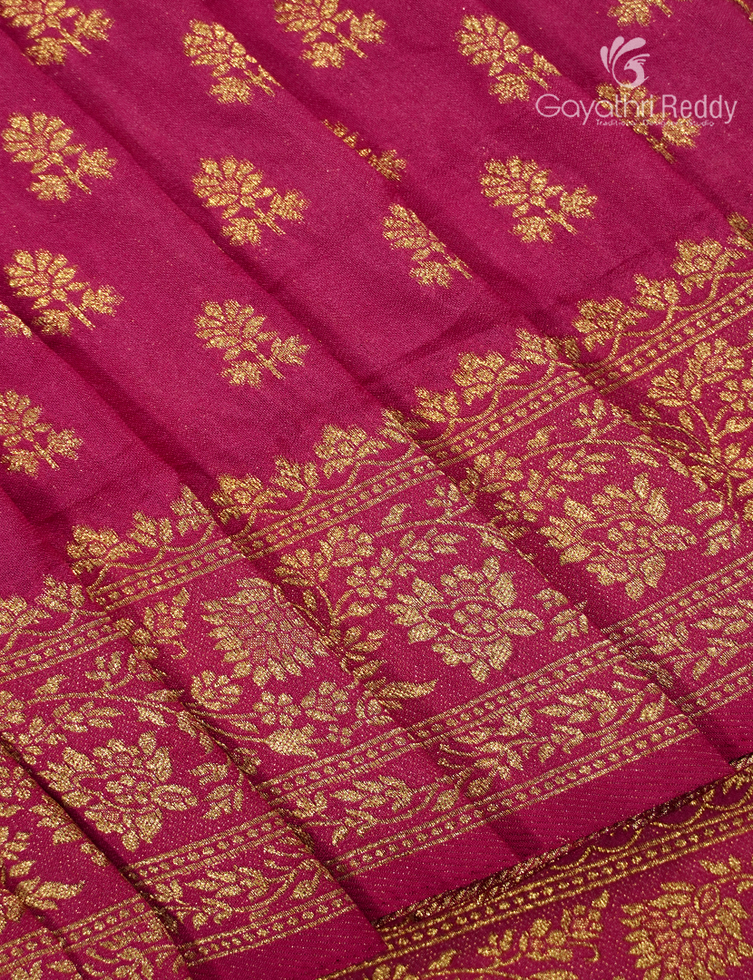 Banaras Georgette Saree in Blush Pink