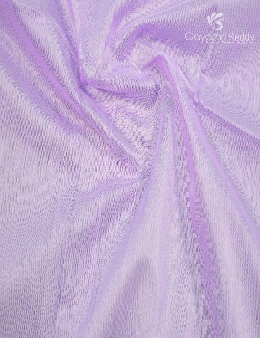 Pure Chanderi Sico Saree in Light Grey and Baby Pink