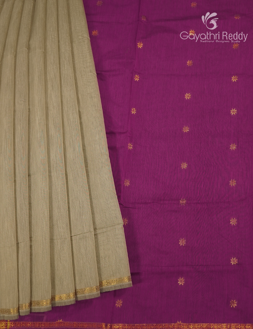 Sico Saree in Olive Green and Magenta