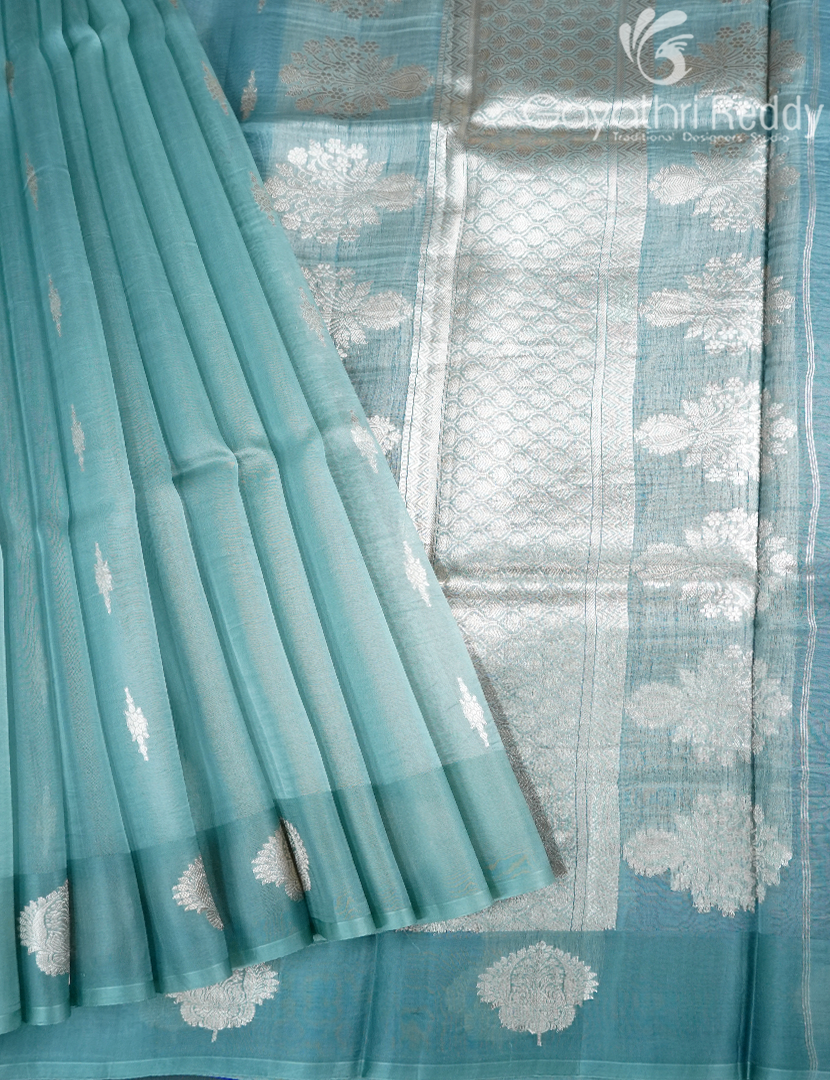 PURE BANARAS KORA SILK-BKS131