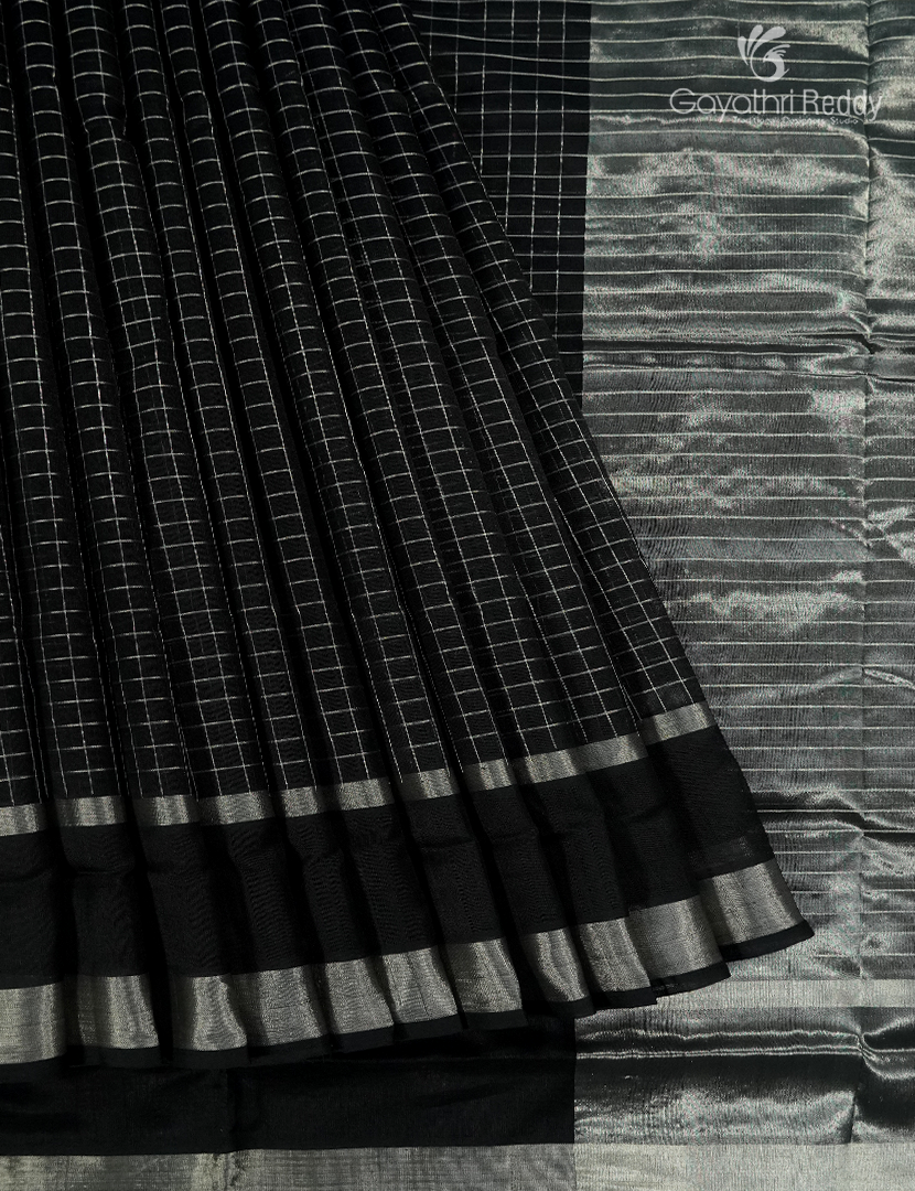Pure Arani Sico Saree in Black