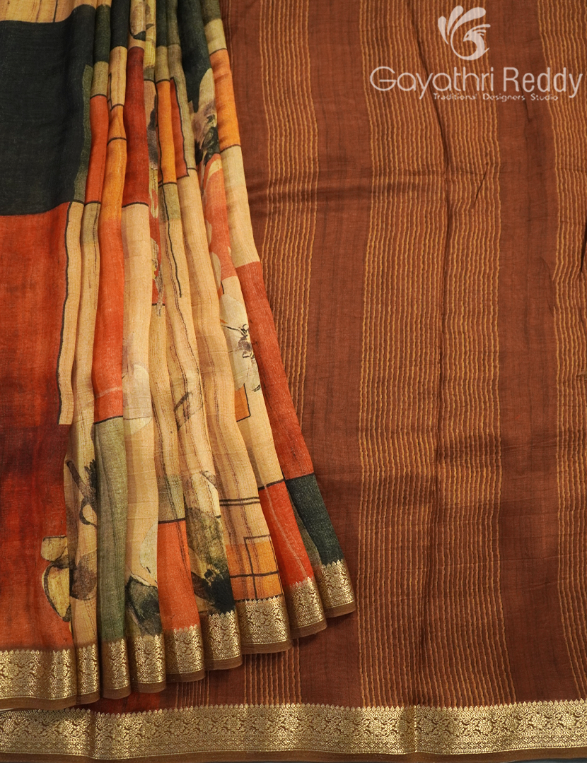 SEMI TUSSAR SILK-ST1055