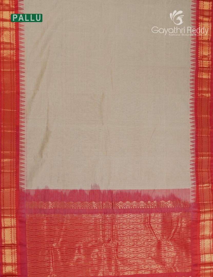 Pure Gadwal Cotton Saree-GGC1625
