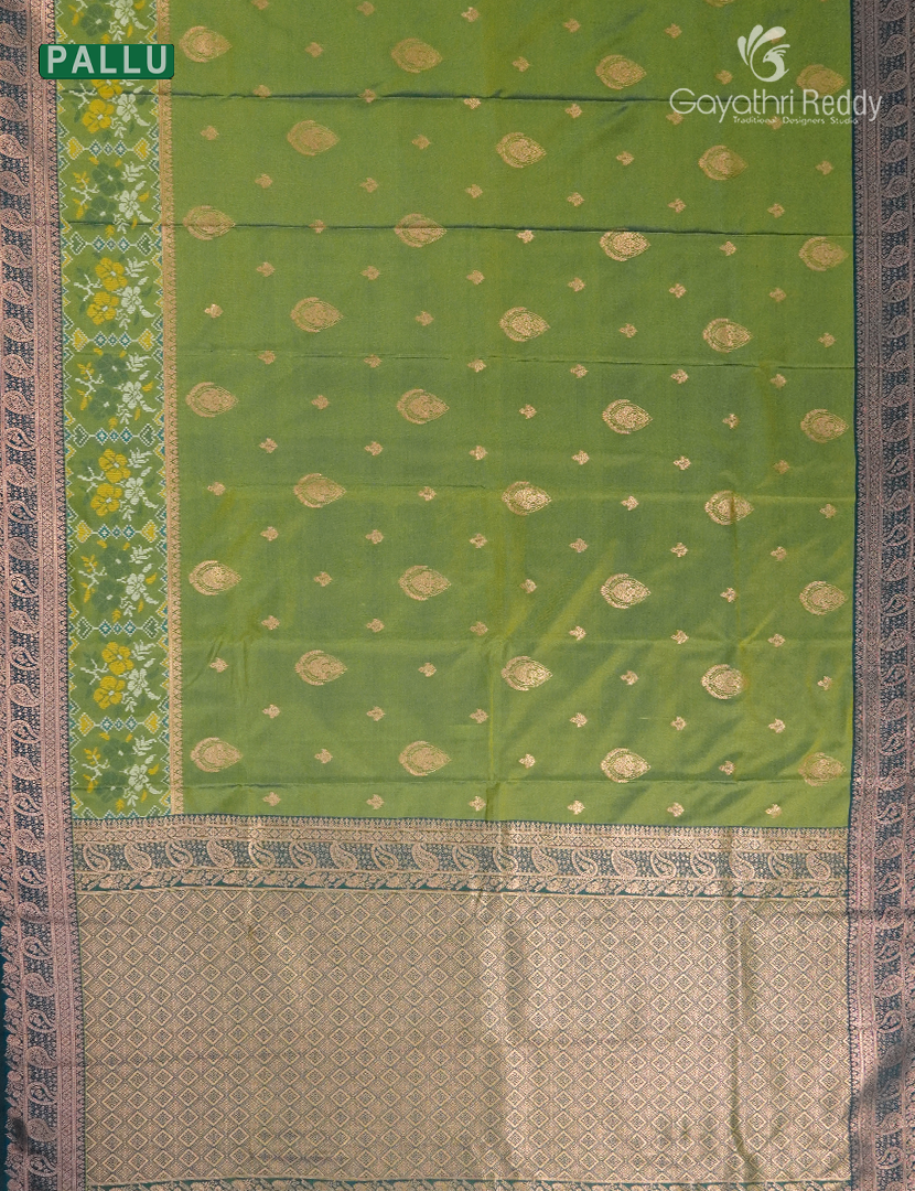 Semi Kanchipuram Art Silk Saree in Grey