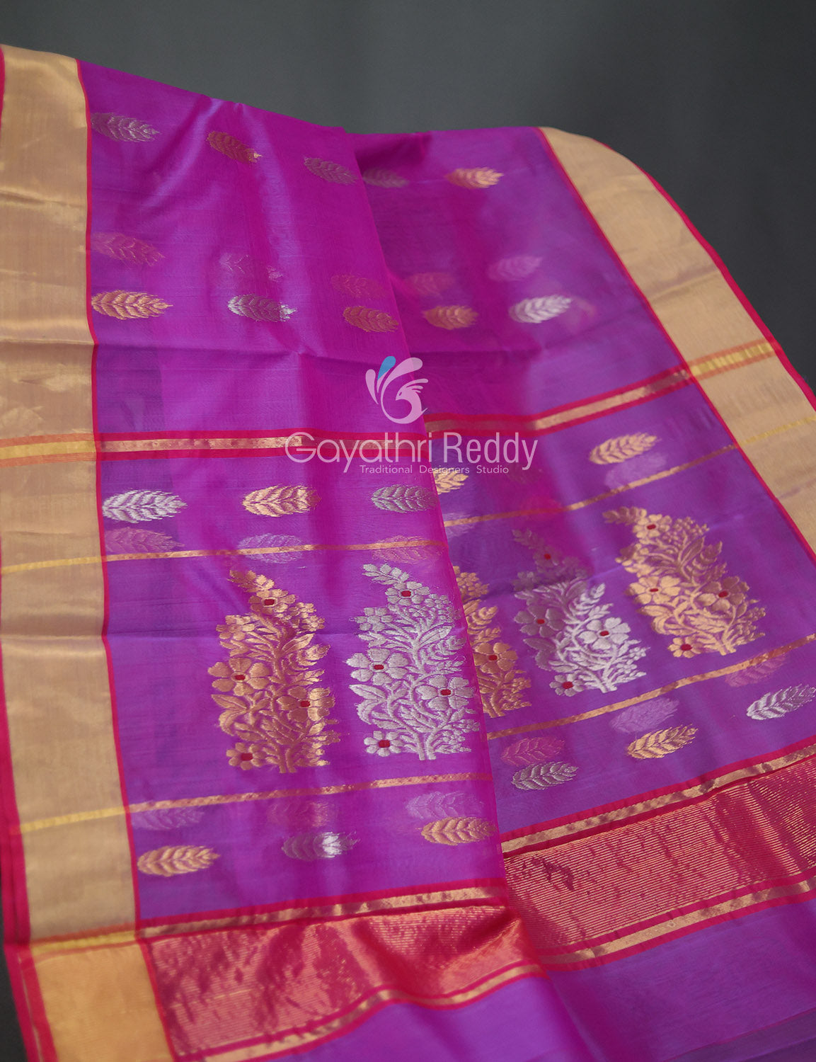 PURE CHANDERI ORGANZA PATTU-COP15