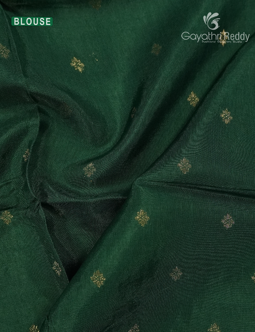 Semi Mysore Crepe Saree in Bridal Red