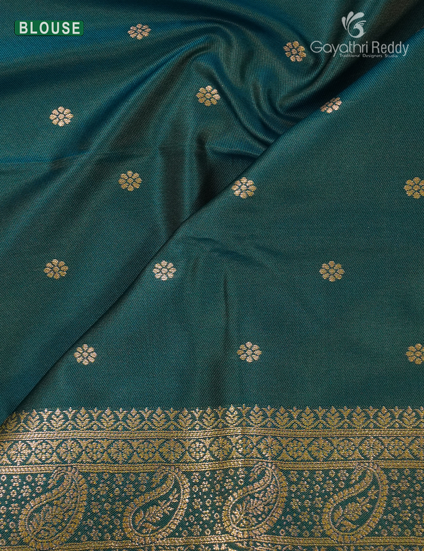 Semi Kanchipuram Art Silk Saree in Grey