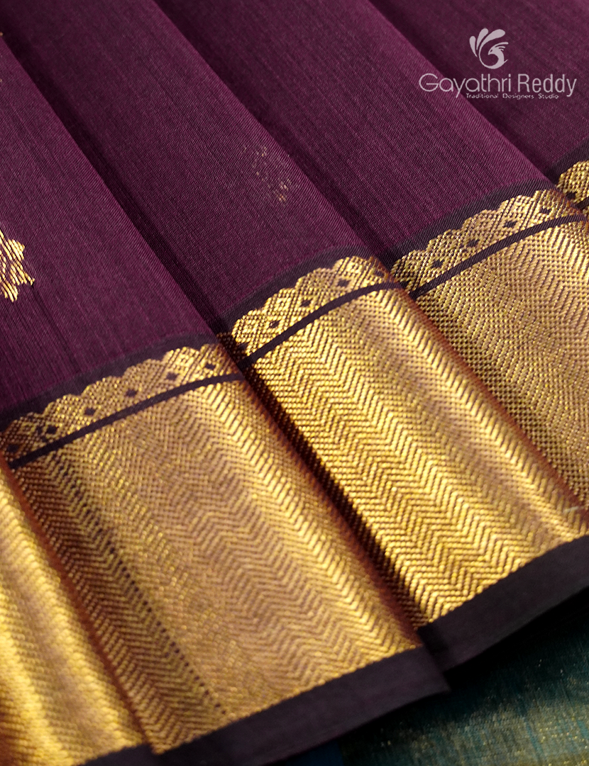 PURE CHANDERI BUTTA SAREES -CPS1198