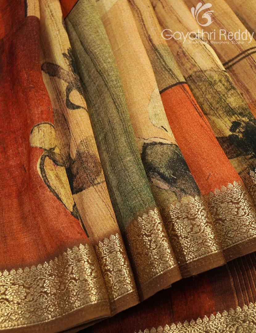 SEMI TUSSAR SILK-ST1055