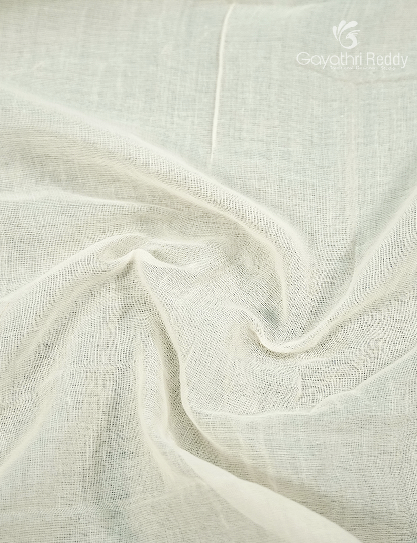 Jamdani Cotton Saree in White