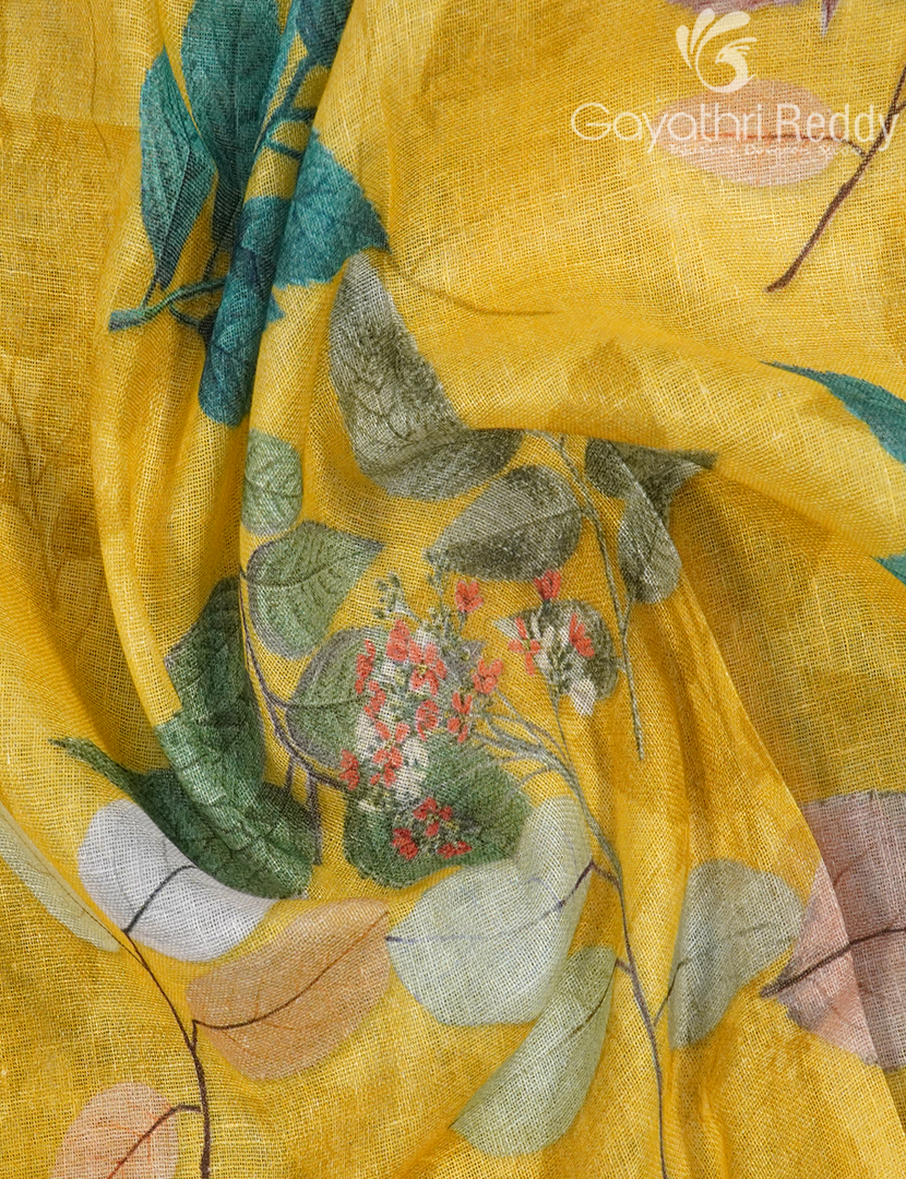 PURE LINEN SAREE-L1428