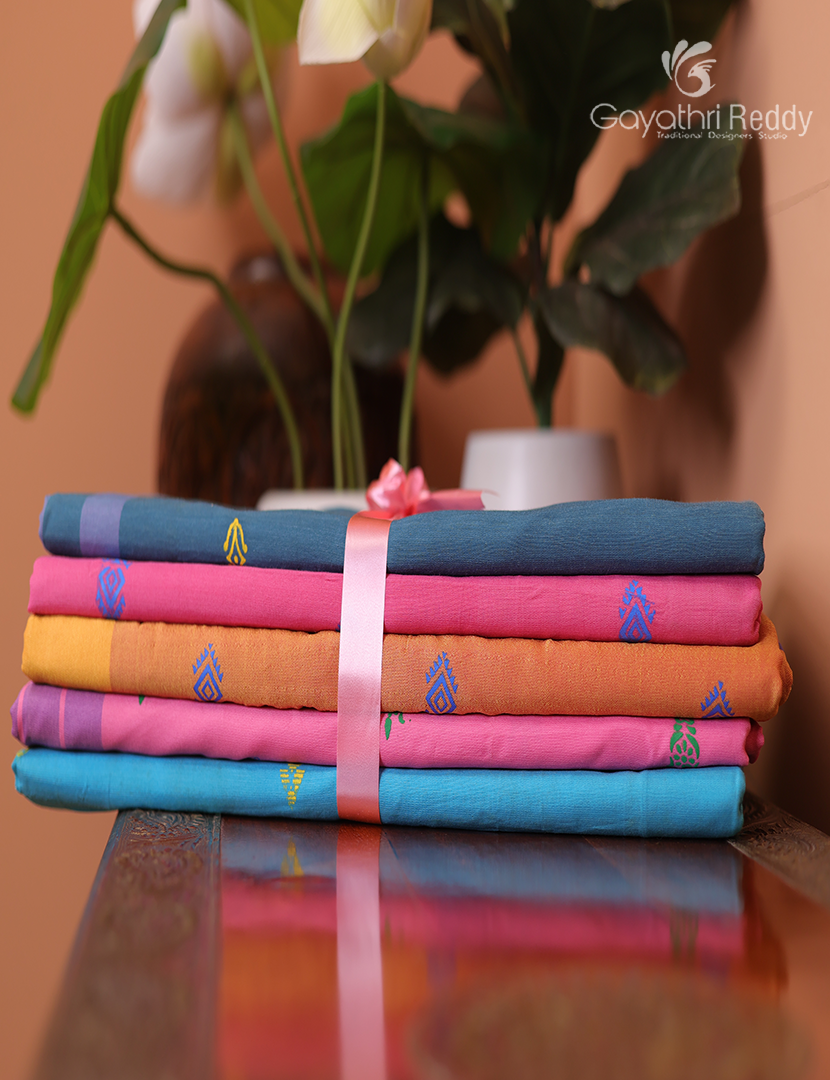 Silk Cotton Sarees Combo ( Set of 5 )