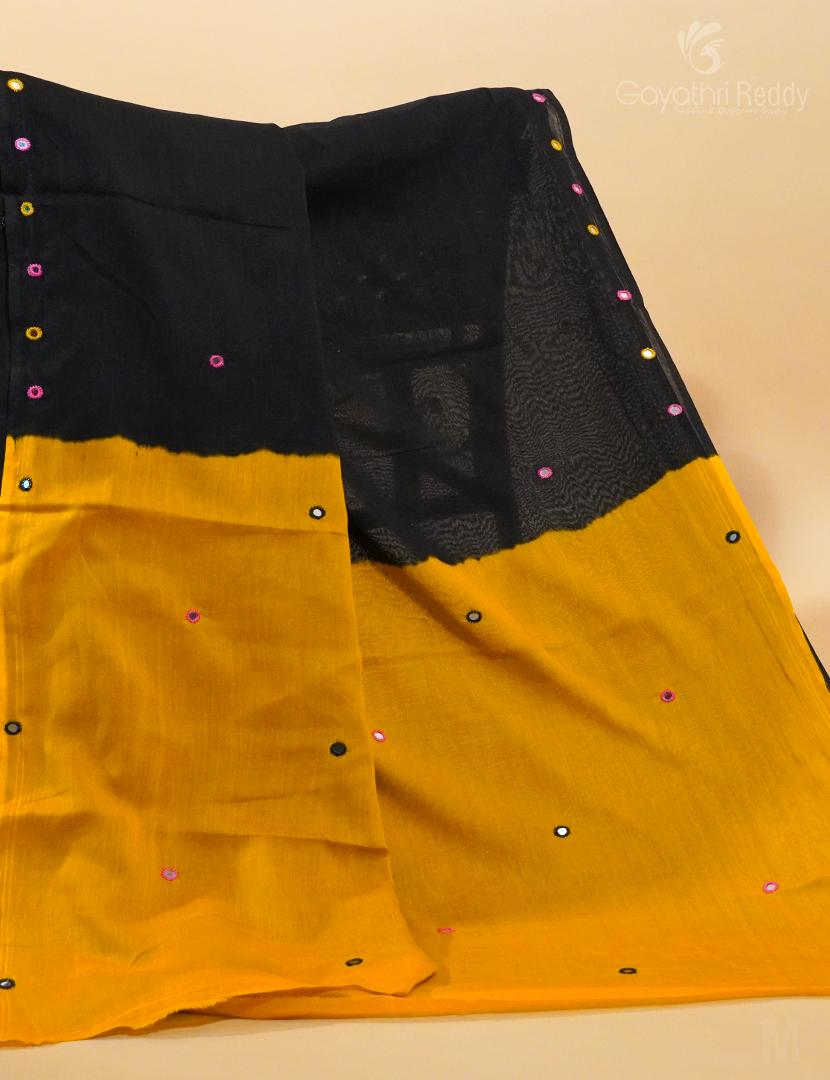 PURE MULMUL COTTON MIRROR WORK-MC1771