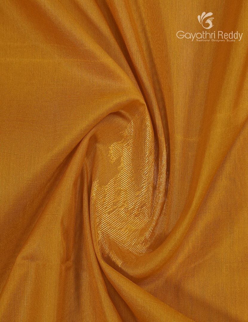 Kanchipuram Sico Saree in Yellow and Sea Green