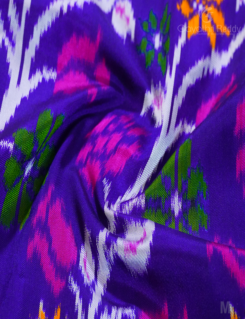 PURE TWILL IKKAT PATTU-IP718