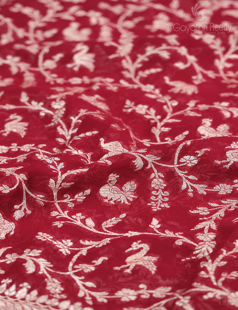 PURE BANARAS GEORGETTE KADDI-BG641