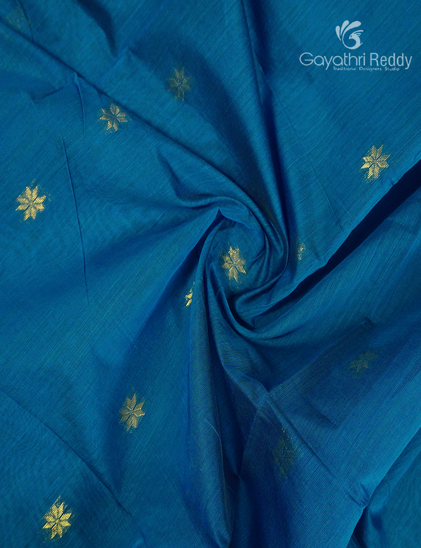 Sico Saree in Blue and Red