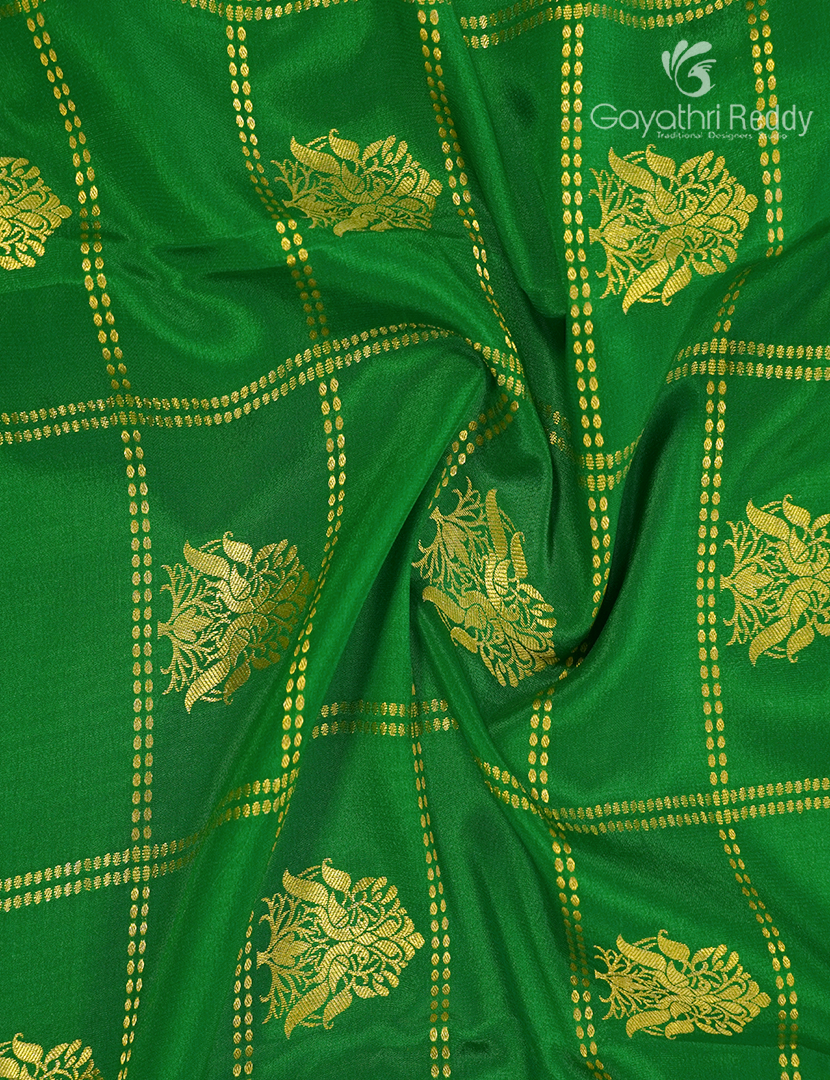 Pure Mysore Silk Saree in Green