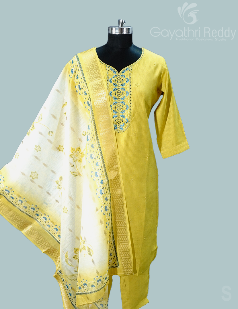 READYMADE DRESS SET(3PC)-KDS1144