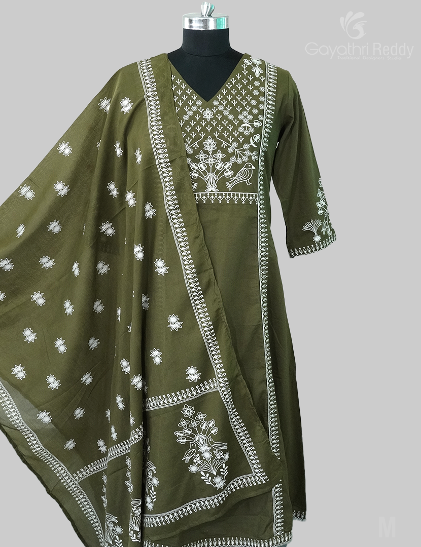 READYMADE DRESS SET(3PC)-KDS988