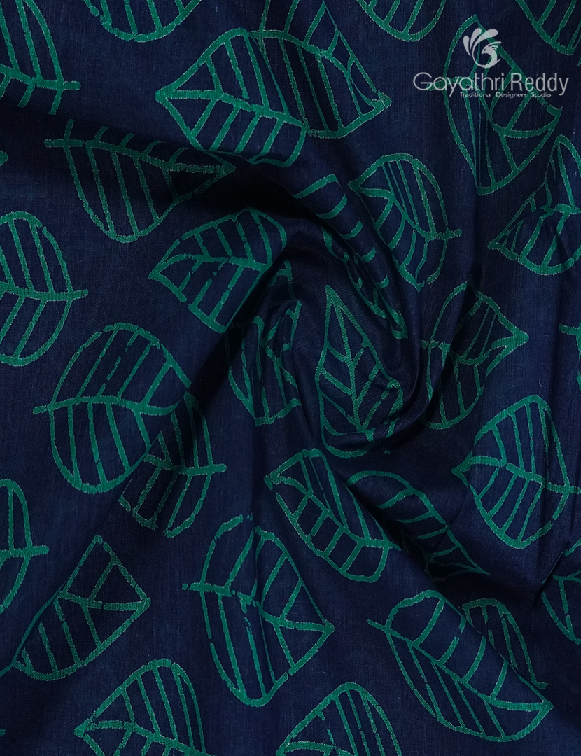 Vidharbha Cotton Saree Indigo Blue