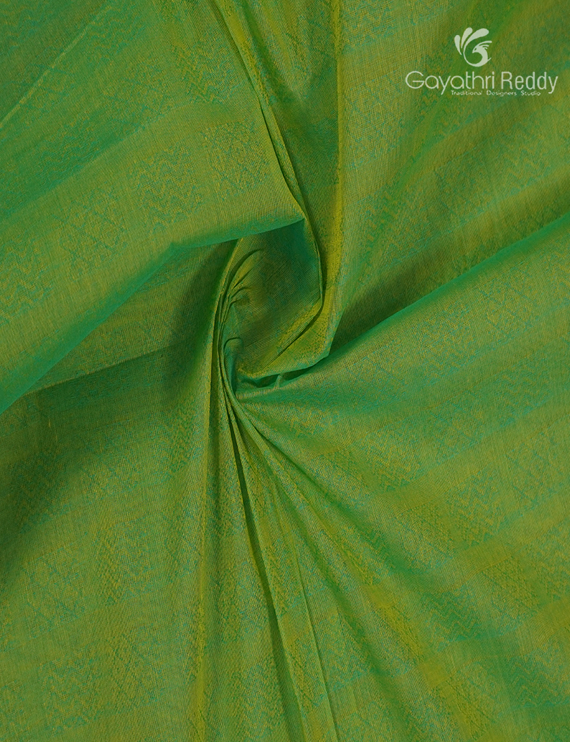 Pure Kanchi Cotton Saree in Light Green