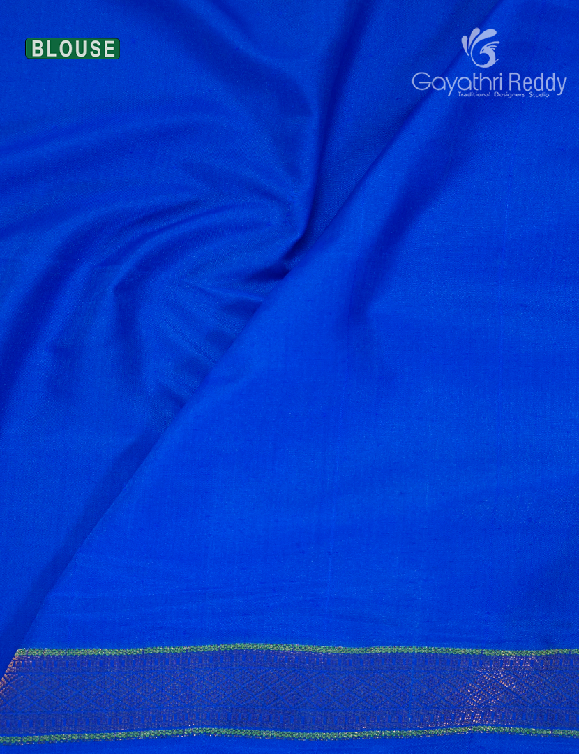 COPPER ZARI SEMI SILK SAREE-SBK693