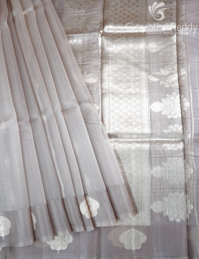 PURE BANARAS KORA SILK-BKS132