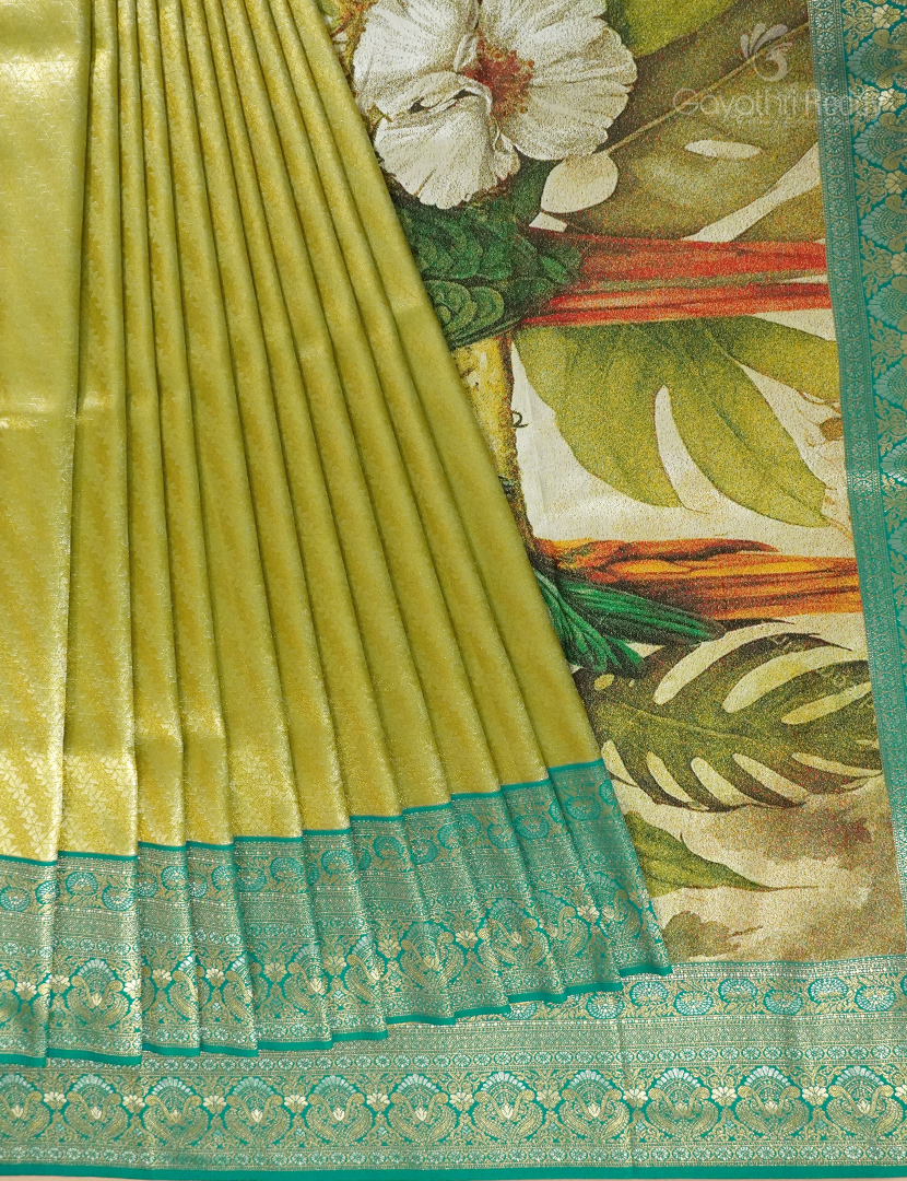 SEMI PATTU SAREE(DIGITAL PALLU)-SP1038