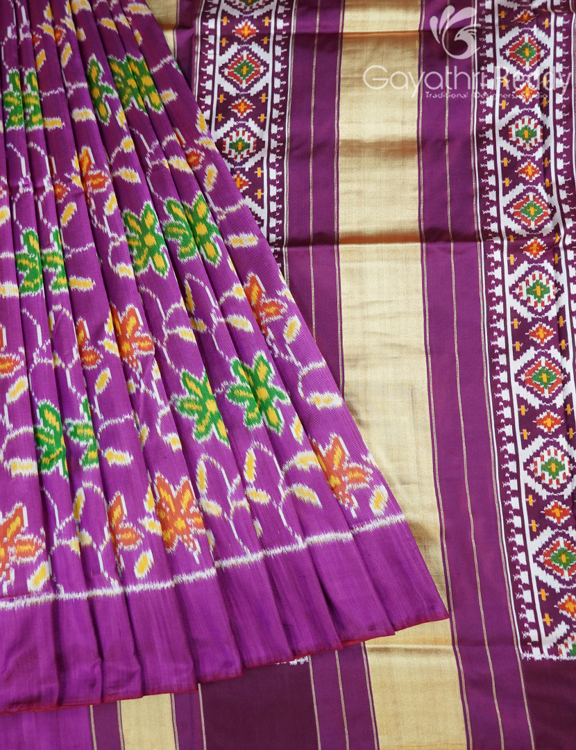 PURE TWILL IKKAT PATTU-IP778