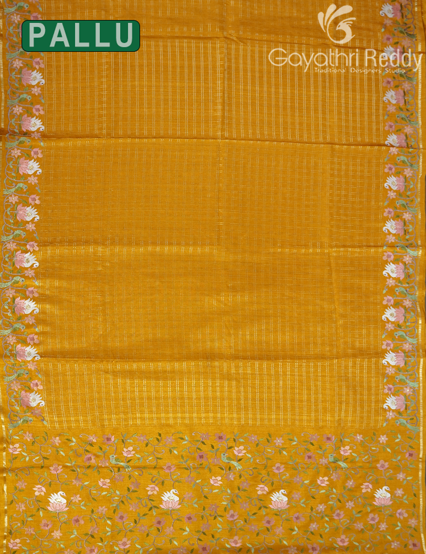 KHADI SILK WORK SAREE-KSW23