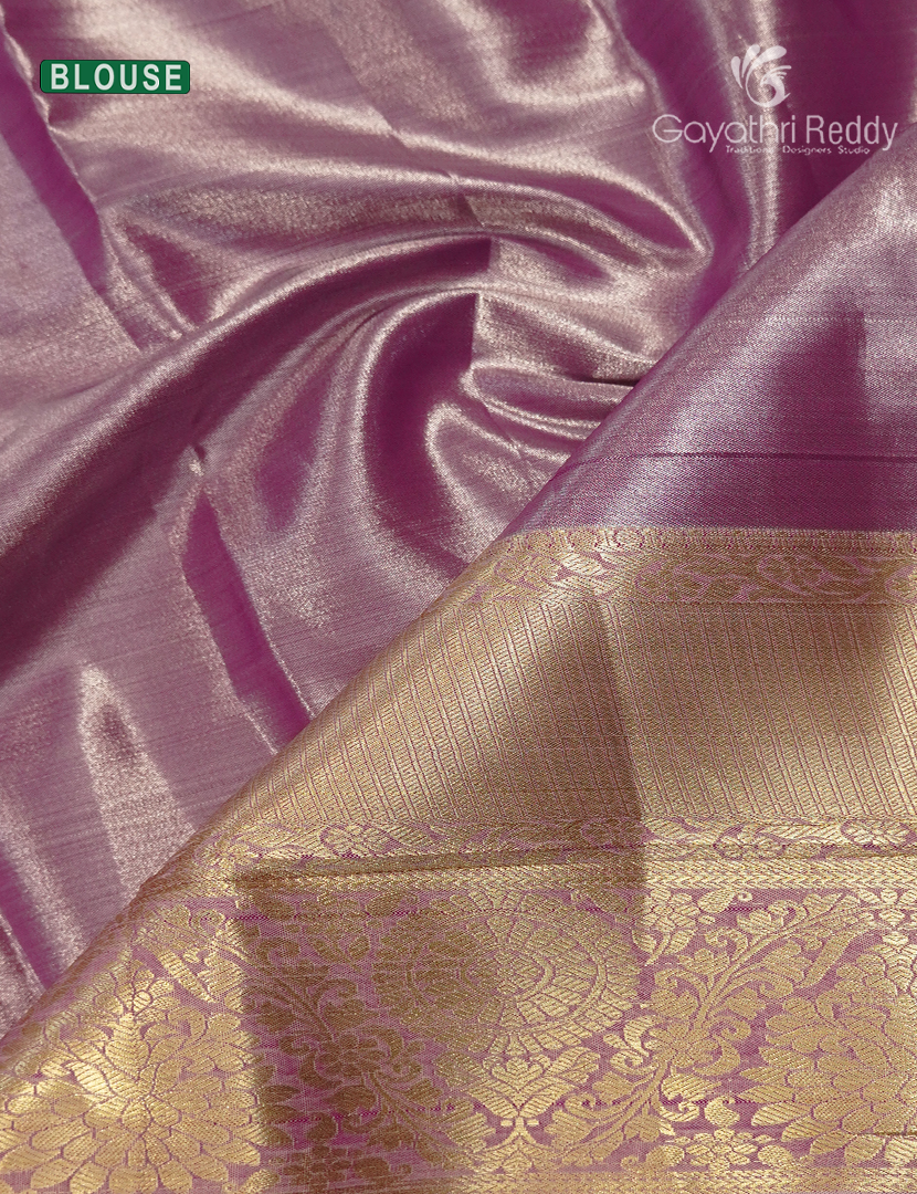 Semi Kanchipuram Silk Saree in Pastel Pink