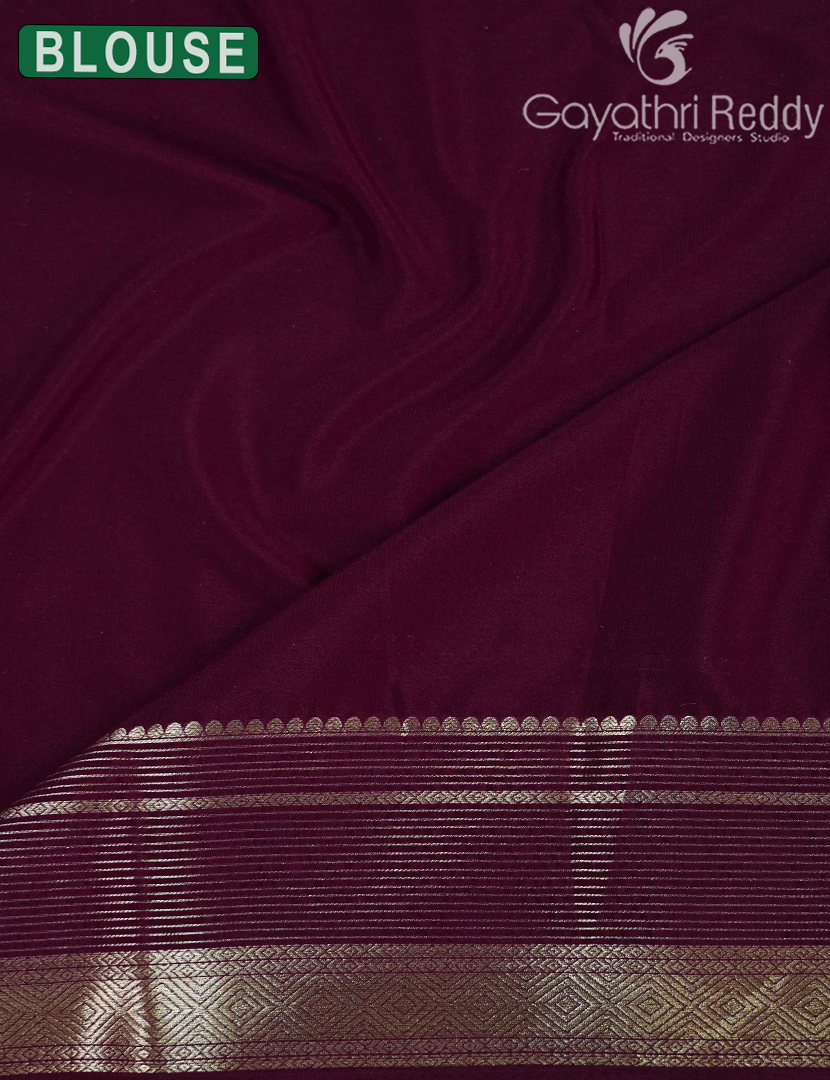 SEMI MYSORE CREPE SAREE-SMC379