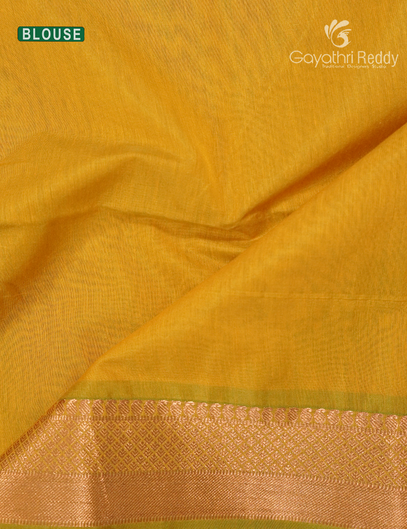 Kanchipuram Sico Saree in Ash Grey and Yellow