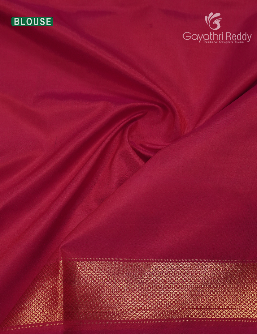 Pure Ikat Silk Saree in Rani Pink