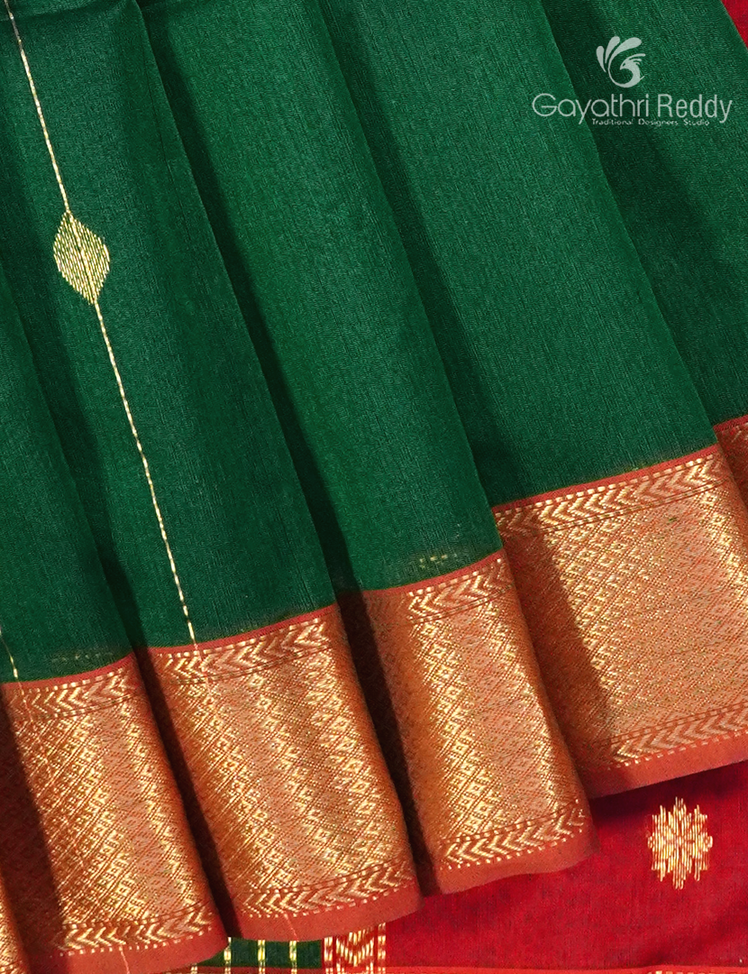 PURE CHANDERI BUTTA SAREES -CPS1199