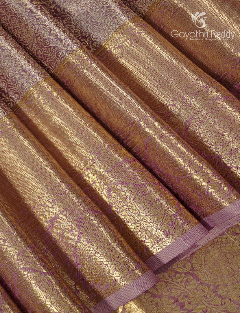 Semi Kanchipuram Silk Saree in Pastel Pink
