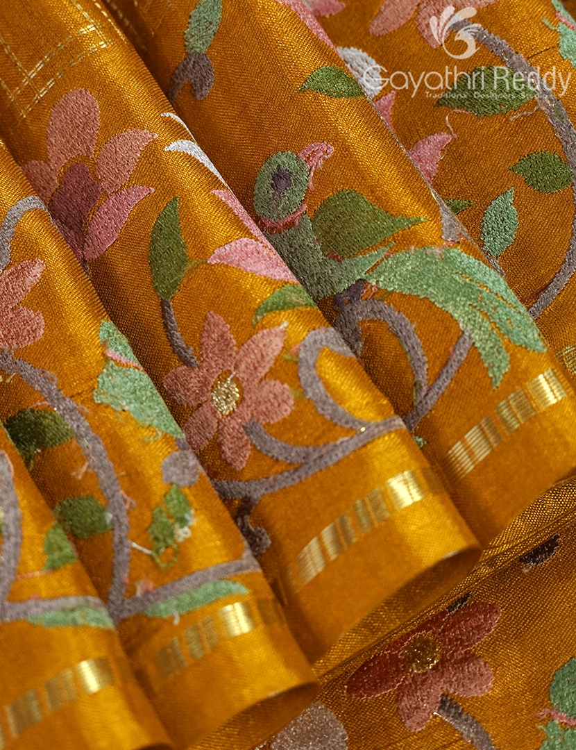 KHADI SILK WORK SAREE-KSW23