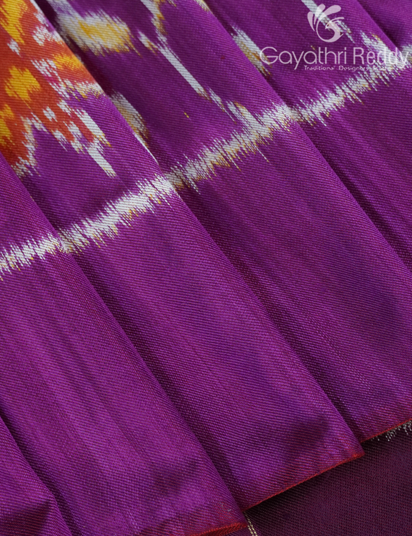 PURE TWILL IKKAT PATTU-IP778